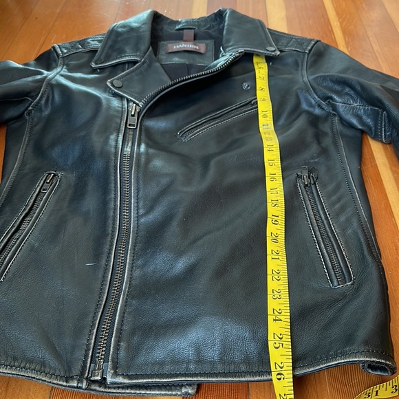 Danier Black Vintage Leather Biker Jacket - Picture 5 of 15